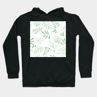 Green leaves pattern Hoodie